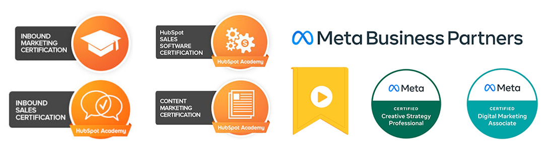 Hubspot and Meta certificates